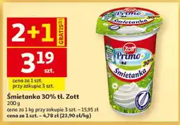 Auchan Śmietanka 30% tł. Zott oferta