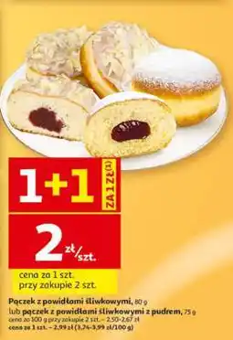 Auchan Pączek z powidłami śliwkowymi oferta
