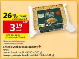 Auchan Chleb żytni pełnoziarnisty oferta