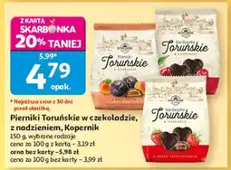 Auchan Pierniki Toruńskie w czekoladzie, z nadzieniem, Kopernik oferta