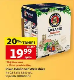 Auchan Piwo PAULANER WEISSBIER oferta