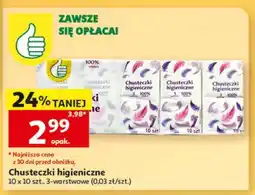Auchan Chusteczki higieniczne oferta