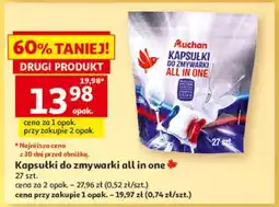 Auchan Kapsułki do zmywarki All-in-One oferta