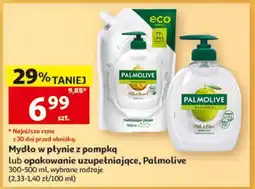 Auchan Mydło w płynie z pompką lub opakowanie uzupełniające, Palmolive oferta