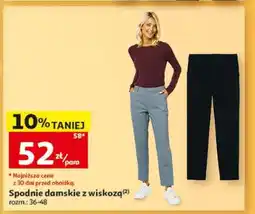 Auchan Spodnie damskie z wiskozą oferta