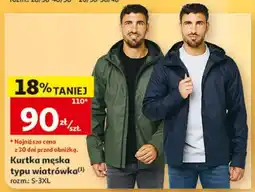 Auchan Kurtka męska typu wiatrówka oferta