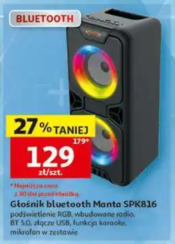Auchan Głośnik Bluetooth Manta SPK816 oferta