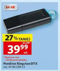Auchan Pendrive Kingston DTX oferta
