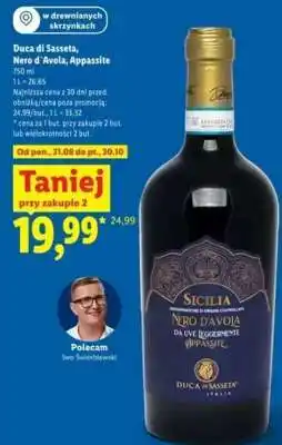 Lidl Duca di Sasseta Nero d'Avola Appassite oferta