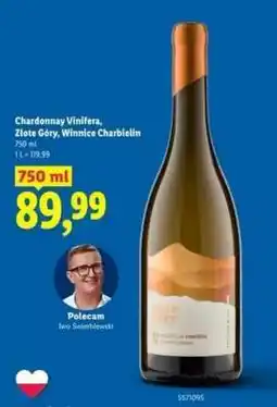 Lidl Chardonnay Vinifera, Złote Góry, Winnice Charbielin oferta