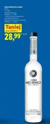 Lidl ADAM MICKIEWICZ Wódka oferta