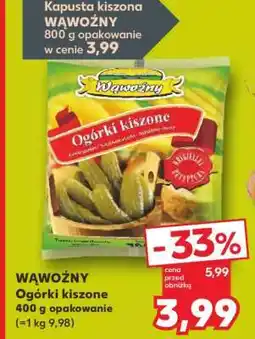 Kaufland WĄWOŹNY Ogórki kiszone oferta