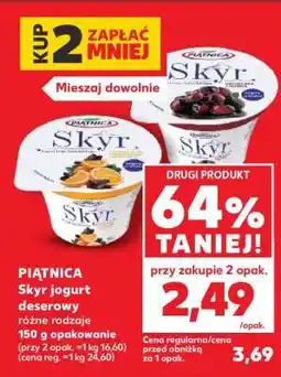 Kaufland PIĄTNICA Skyr jogurt deserowy oferta