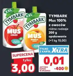 Kaufland TYMBARK Mus 100% z owoców oferta