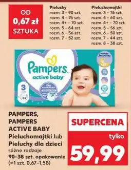 Kaufland PAMPERS, PAMPERS ACTIVE BABY oferta