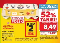 Kaufland Jaja z chowu ściółkowego klasa wagowa L 10 szt. opakowanie oferta