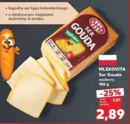 Kaufland MLEKOVITA Ser Gouda wędzony 100 g oferta