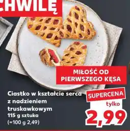 Kaufland Ciastko w kształcie serca z nadzieniem truskawkowym oferta