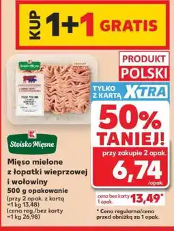 Kaufland Mięso mielone z łopatki wieprzowej i wołowiny 500 g opakowanie oferta