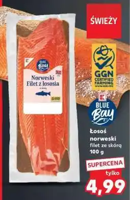 Kaufland Łosoś norweski filet ze skórą 100 g oferta