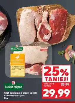 Kaufland Filet suprême z piersi kaczki z kawałkiem skrzydła 1 kg oferta