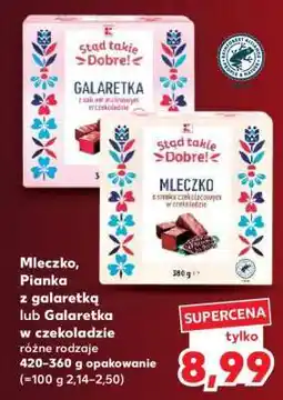 Kaufland Mleczko, Pianka z galaretką lub Galaretka w czekoladzie oferta