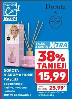 Kaufland DOROTA & AROMA HOME Patyczki zapachowe malina, mrożona herbata 100 ml opakowanie oferta