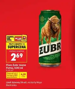 Biedronka Piwo Żubr Jasne Pełne, 500 ml oferta