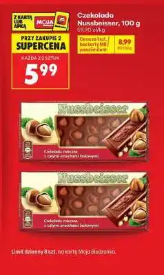 Biedronka CZEKOLADA NUSSBEISSER 100 G oferta