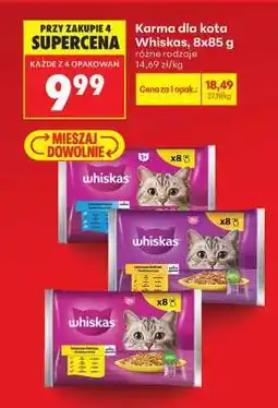 Biedronka Karma dla kota Whiskas, 8x85 g oferta