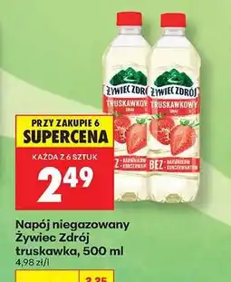 Biedronka Napój niegazowany Żywiec Zdrój truskawka, 500 ml oferta