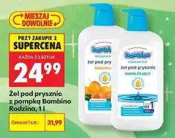 Biedronka Żel pod prysznic z pompką Bambino Rodzina, 1 l oferta