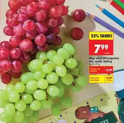 Biedronka Hey, vita! Winogrono bio, opak. 500 g oferta