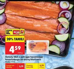 Biedronka Świeży filet z pstrąga tęczowego łososiowego ze skórą Marinero oferta