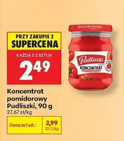 Biedronka Koncentrat pomidorowy Pudliszki, 90 g oferta