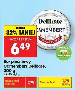 Biedronka Ser pleśniowy Camembert Delikate, 200 g oferta