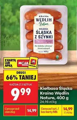 Biedronka Kiełbasa Śląska Kraina Wędlin Nature, 400 g oferta