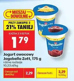 Biedronka Jogurt owocowy Jogobella Zott 175 g oferta