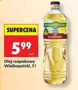 Biedronka Olej rzepakowy Wielkopolski 1 l oferta