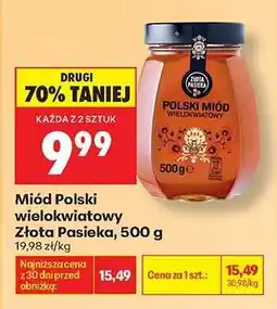 Biedronka Miód Polski wielokwiatowy Złota Pasieka 500 g oferta