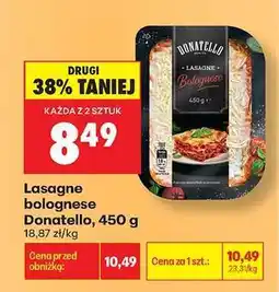 Biedronka Lasagne bolognese Donatello, 450 g oferta
