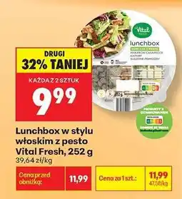 Biedronka Lunchbox w stylu włoskim z pesto Vital Fresh, 252 g oferta