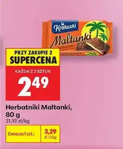 Biedronka Herbatniki Maltanki 80 g oferta