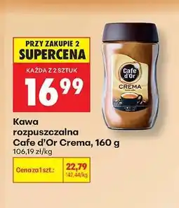 Biedronka Cafe d’Or Crema, 160 g oferta