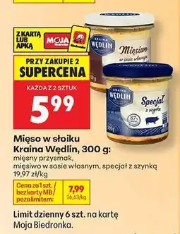 Biedronka Mięso w słoiku Kraina Wędlin, 300 g oferta