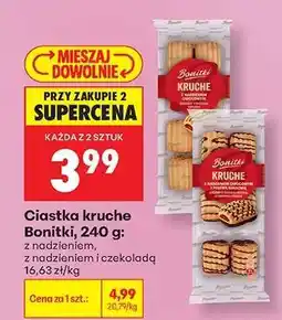 Biedronka Ciastka kruche Bonitki, 240 g oferta