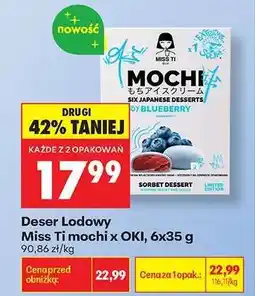 Biedronka Deser Lodowy Miss Ti mochi x OKI, 6x35 g oferta