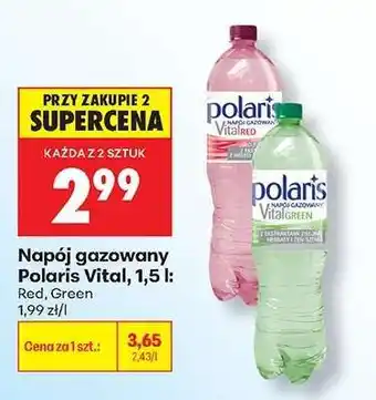 Biedronka Napój gazowany Polaris Vital, 1,5 l oferta