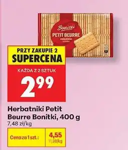 Biedronka Herbatniki Petit Beurre Bonitki 400 g oferta