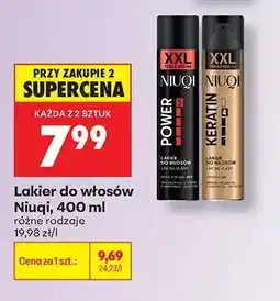 Biedronka Lakier do włosów NIUQI, 400 ml oferta